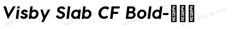 Visby Slab CF Bold字体转换